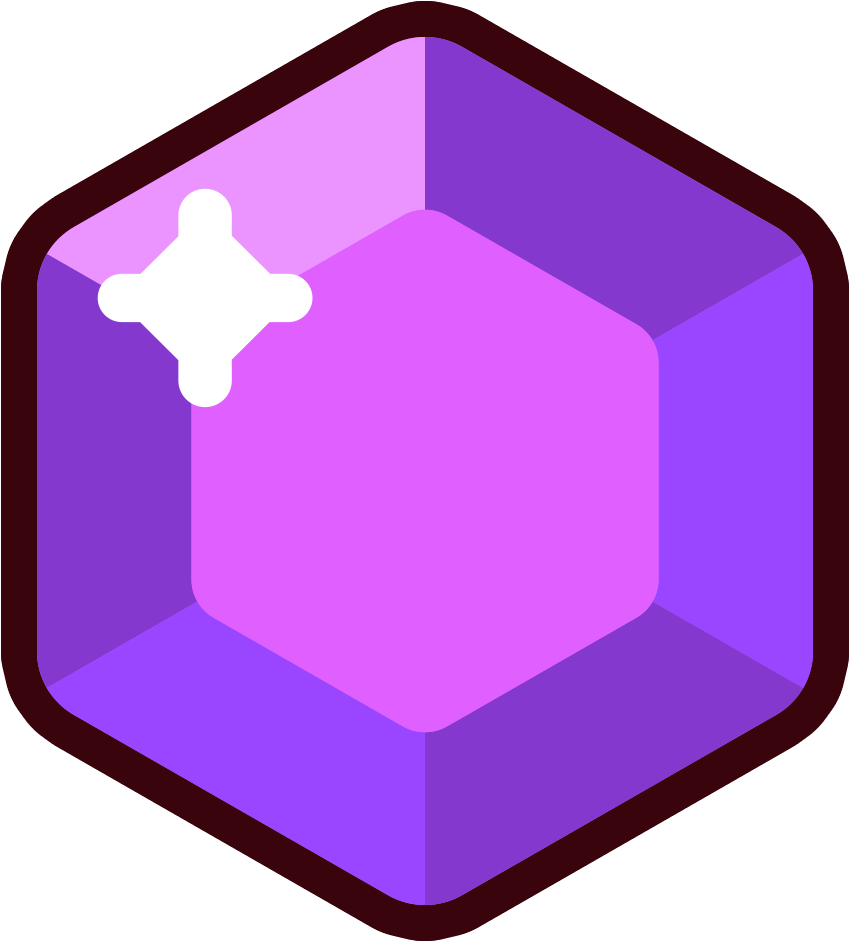 icono de una gema púrpura